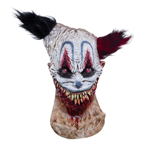 Máscara Payaso Terrorífico Que Clown Halloween 26932 Color Blanco Nigthmar Makers