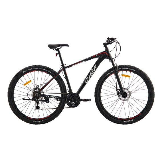 Bicicleta Mtb Overtech R29 Aluminio Full Shimano Fr Disco Pp Color Negro/Rojo/Blanco Tamaño del cuadro S