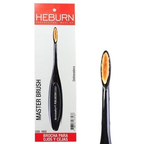 Heburn Master Brush Brocha P/ Ojos Y Cejas Sintetica Cod1602 Color Negro