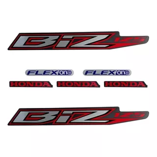 Kit Adesivo Jogo Faixas Honda Biz 125 2015 Es Preta