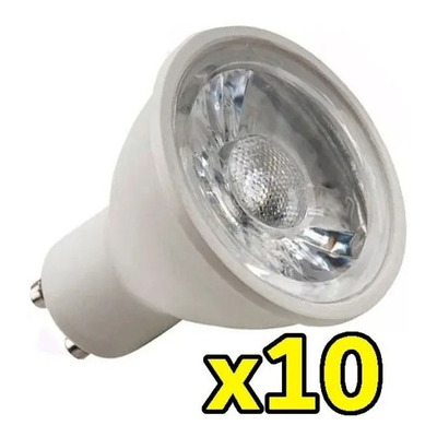 Pack X 10 Lampara Dicro Led 7w Alta Potencia Eficiencia 