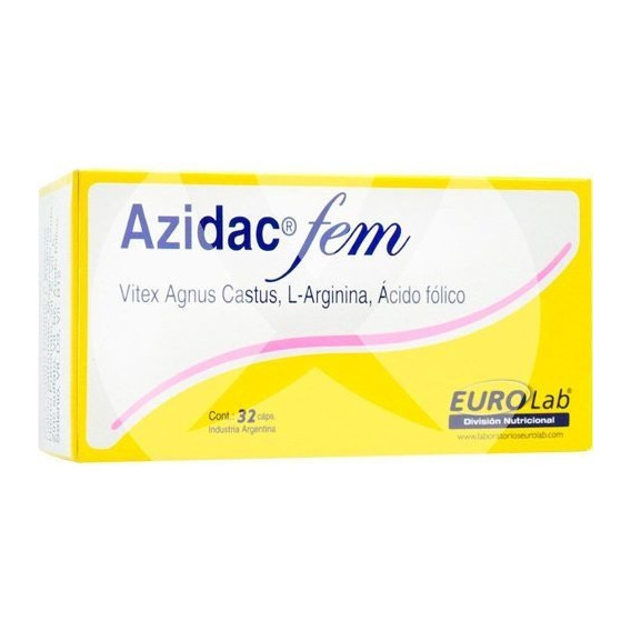 Suplemento en cápsula Eurolab  Azidac Fem vitaminas