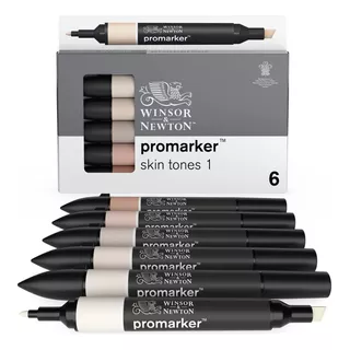 Marcador Winsor & Newton Promarker 06 Tons De Pele Set 1