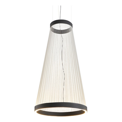 Colgante Hilo 6 Led Integrado 60w Diseño Beige 55x110cm