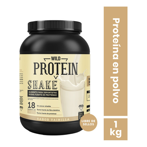Shake Proteico en Polvo Sabor Vainilla 1 kg