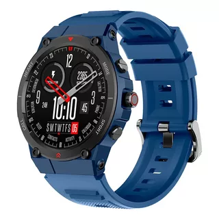 Smartwatch Relógio Inteligente 52mm Haiz My Watch Sport Cor Da Caixa Azul Cor Da Pulseira Azul Cor Do Bisel Prateado