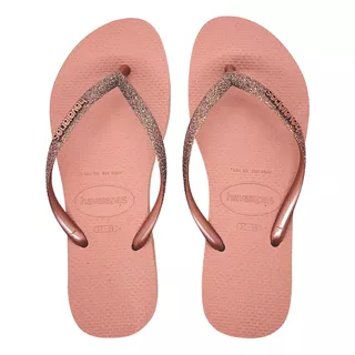 Chinelo Feminino Slim Glitter Brilho Havaianas Original 