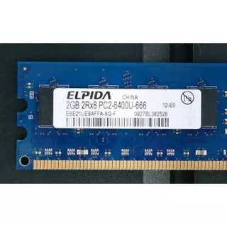 Memoria Ram  2gb 1 Elpida Ebe21ue8affa-8g-f