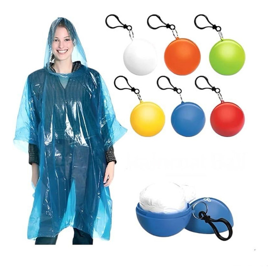 Capa Poncho Impermeable Para Lluvia, Viento, Camping (gorro)