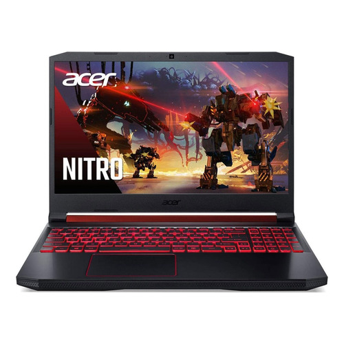 Notebook gamer  Acer Aspire Nitro 5 AN515-54 obsidian black 15.6", Intel Core i5 9300H  8GB de RAM 256GB SSD, NVIDIA GeForce GTX 1650 1920x1080px Windows 10 Home