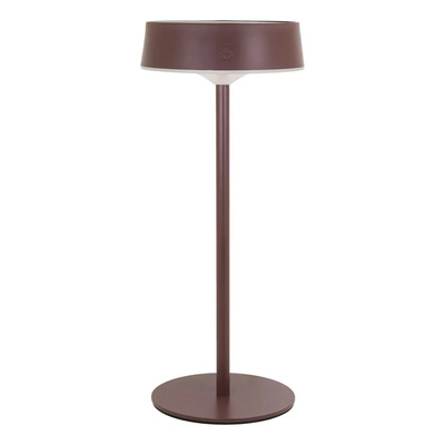 Lámpara De Mesa Led Cct Dimer Usb-c Y Solar Marrón Mks Marrón
