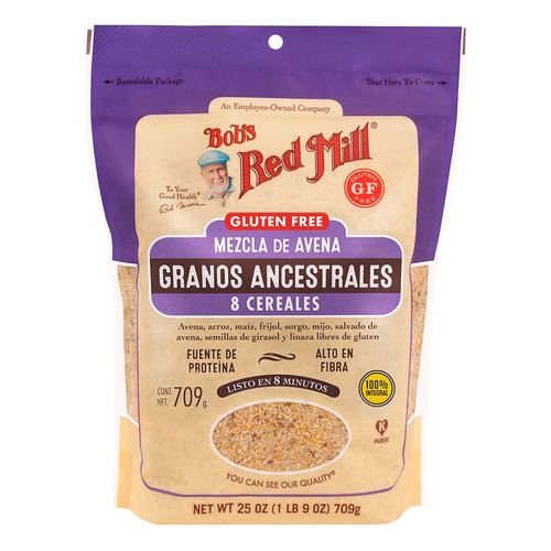 Cereal de 8 granos ancestrales Bob's Red Mill sin gluten 709 g