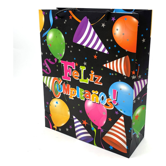 Bolsa De Regalo Cumpleañs, Pack X12 Varios Diseños