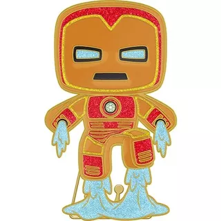Funko Pop Pin: Marvel Holiday - Iron Man Galleta De Jengibre