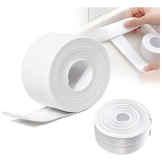 Cinta Adhesiva Pvc Impermeable Para Baño Cocina Ducha Pared