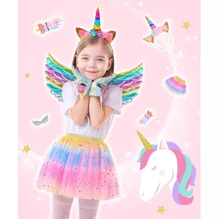 Disfraz Niñas Mariposa Hada Frozen Angel Carnaval Unicornio 