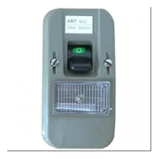 Interruptor De Pared Bipolar Con Fusible 26a 380v