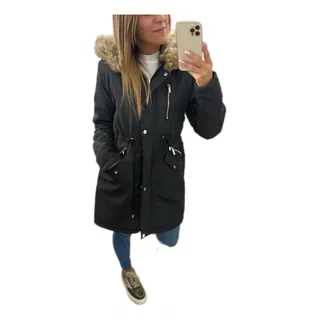 Campera  Parka Larga Reversible Mujer The Big Shop