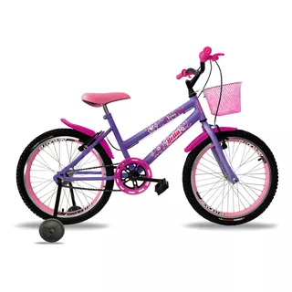 Bicicleta Infantil Aro 20 Feminina Bella Aro Aero Cesta Roda