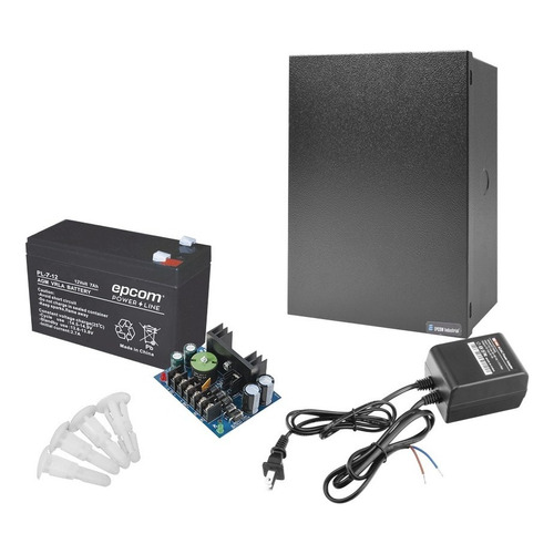 Kit Con Fuente Altronix 12vcd 4a Incl Transformador Bat 7a