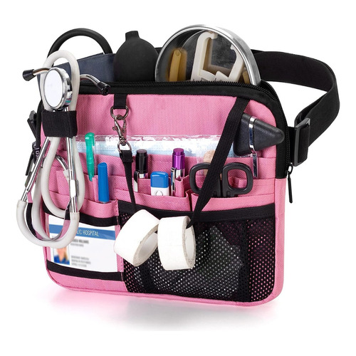 Riñonera Nurse, Bolsa Organizadora Portátil De Enfermer Agre Color Rosa