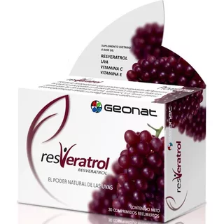 Suplemento En Comprimidos Geonat Resveratrol En Caja