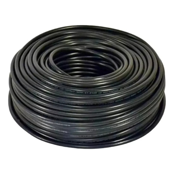 Cable 2x16 Color Negro Awg Paralelo Rollo 100 Metros 