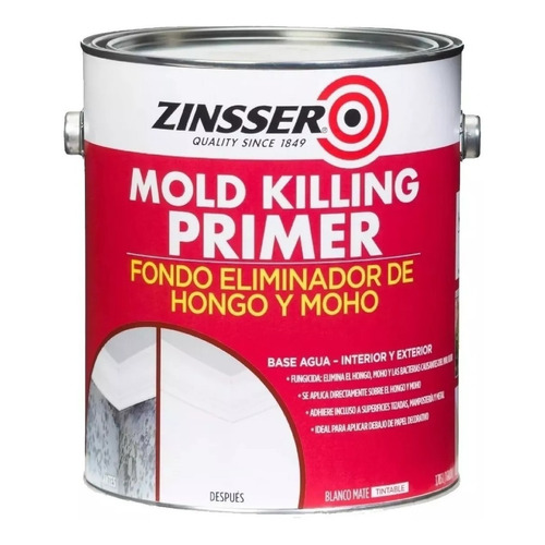 Fondo Zinsser Mold Killing Eliminador De Hongos Blanco 4l