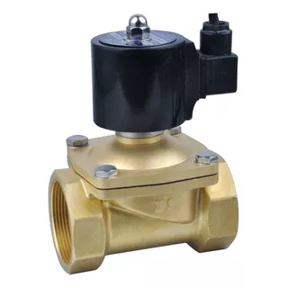 Válvula Solenoide 2 Pol 2 Vias Nf Ar/água/óleo Latão - 220v