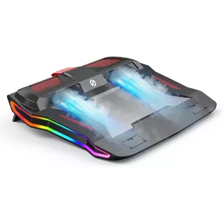 Turbo Cooler Base Ventilador Notebook Gamer Rgb Premiun Led