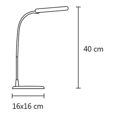 Lampara Escritorio Velador Neron Led Táctil Excelente Diseño