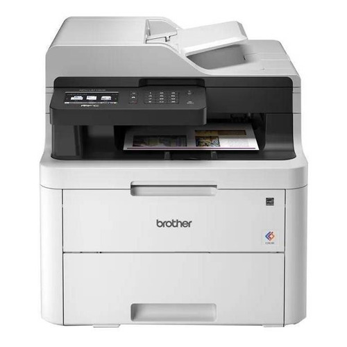 Impresora portátil a color  multifunción Brother L3000 MFC-L3710CW con wifi gris 220V - 240V