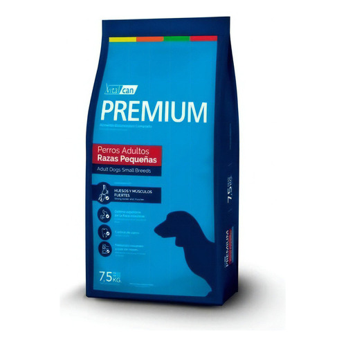 Alimento Vitalcan Premium Perro Adulto Raza Pequeña 7,5 Kg