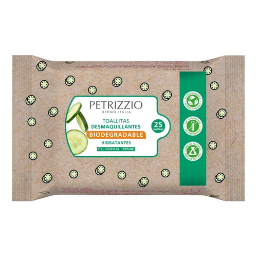 Toallitas Desmaquillantes Biodegradables de Pepino | Petrizzio
