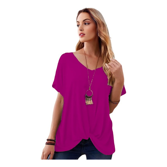 Blusa Comoda Sexy Escote V De Moda Casual Para Dama