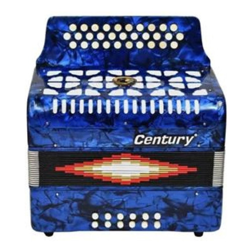 Acordeon Century Botones Tono Sol Azul C3012a