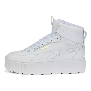 Tenis Puma Karmen Rebelle Mid Estilo Urbano Para Mujer Color Blanco - Adulto 25.5 Mx