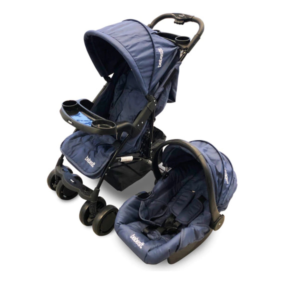 Cochecito de paseo Bebesit Onyx 1305TS azul con chasis color negro