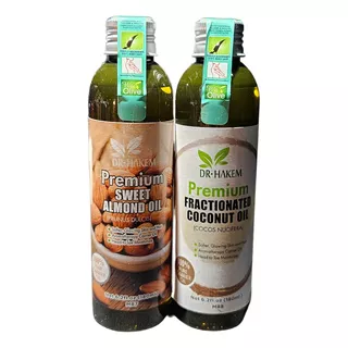 Kit Aceite Coco Almendra Hidratante Rejuvenecedor Colageno