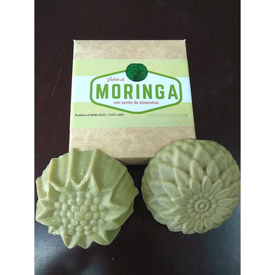 Jabón Exfoliante Natural De Moringa, Hidrata Piel Seca