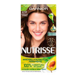 Kit Tinte Garnier  Nutrisse regular clasico Mascarilla nutricolor permanente tono 67p chocolate intenso para cabello