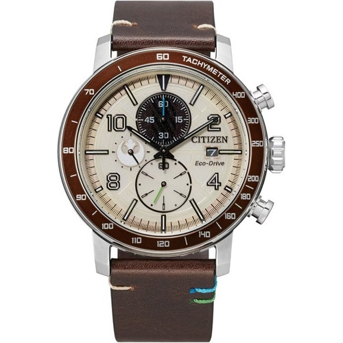 Reloj Citizen 61389 Ca0760-09w Eco-drive Hombre Star Wars Color del fondo Beige 61389