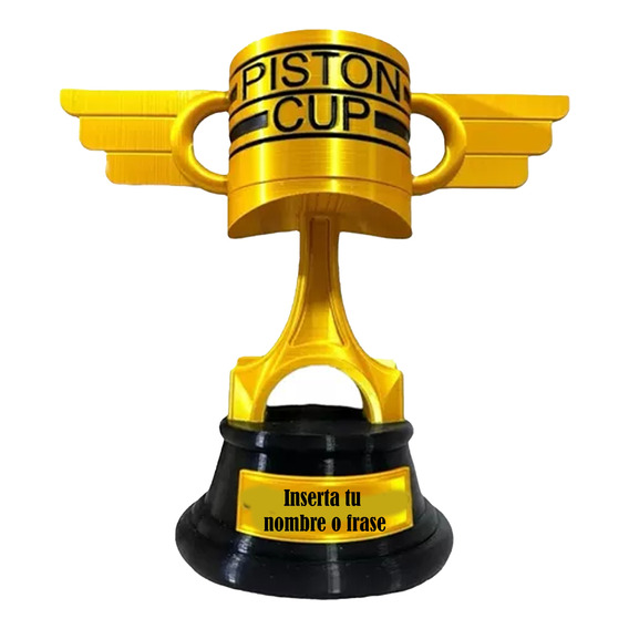 Copa Pistón - Cars (nombre Personalizado) 15cm Trofeo Regalo
