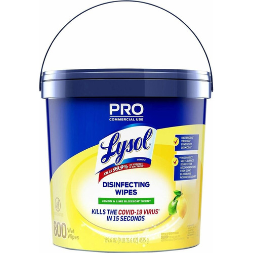Lysol Toallas Desinfectantes Bote Con 800 Toallas Lima/limon