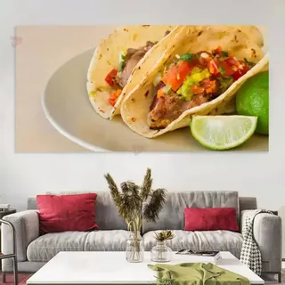 Cuadro Tacos  Canvas Grueso 140x70cm