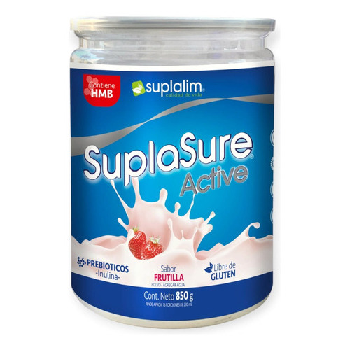 Proteina Suplasure Active 850gr 16sv Frutilla - Suplalim