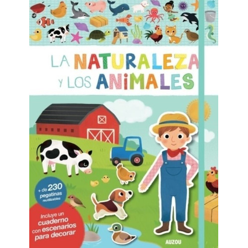 La Naturaleza Y Los Animales - Mis Primeros Stickers, de No Aplica. Editorial Sudam.Et Philippe Auzou, tapa blanda en español, 2021