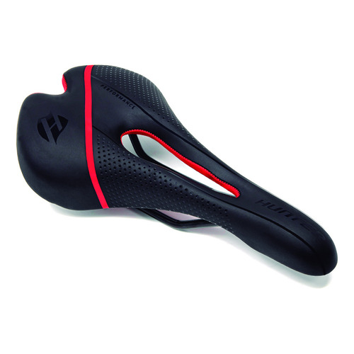 Asiento Hunter Mtb Ruta Prostatico Color Rojo