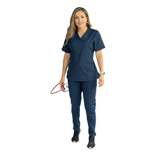 Uniforme Medico Pijama Medica Mujer Antifluidos Stretch 