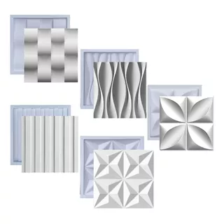 Formas Abs Gesso 3d Cimento Kit Moldes Formas Com Esquadro